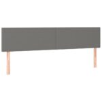 vidaXL Čelo postele s LED tmavosivé 180x5x78/88 cm látka – Obrázok 4