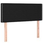 vidaXL Čelo postele s LED čierne 100x5x78/88 cm látka – Obrázok 4