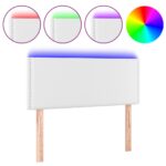 VidaXL Čelo postele biele 100x5x78/88 cm umelá koža – Obrázok 2