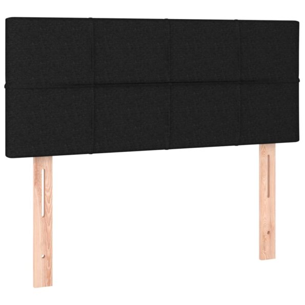 vidaXL Čelo postele s LED čierne 90x5x78/88 cm látka – Obrázok 4