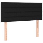 vidaXL Čelo postele s LED čierne 100x5x78/88 cm látka – Obrázok 4
