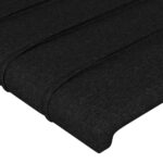 vidaXL Čelo postele s LED čierne 100x5x78/88 cm látka – Obrázok 5