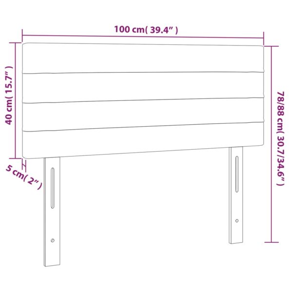 VXL8720287283881_g_en_hd_4.jpg vidaXL Čelo postele s LED čierne 100x5x78/88 cm látka – Obrázok 6