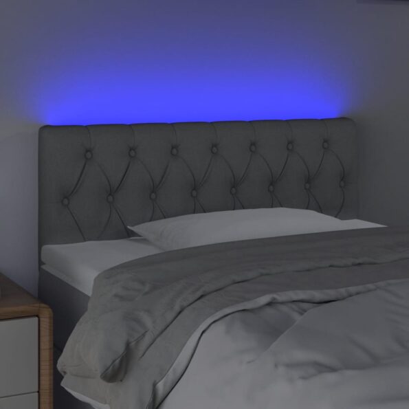 VXL8720287285748_g_en_hd_1.jpg vidaXL Čelo postele s LED bledosivé 90x7x78/88 cm látka – Obrázok 3