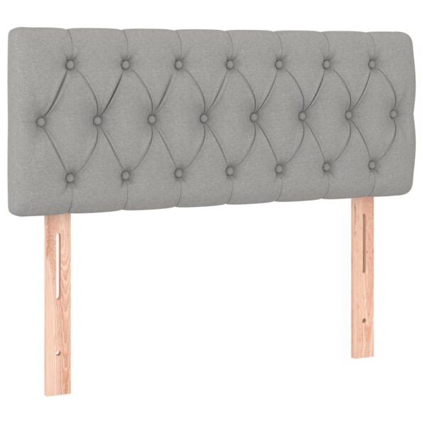 VXL8720287285748_g_en_hd_2.jpg vidaXL Čelo postele s LED bledosivé 90x7x78/88 cm látka – Obrázok 4