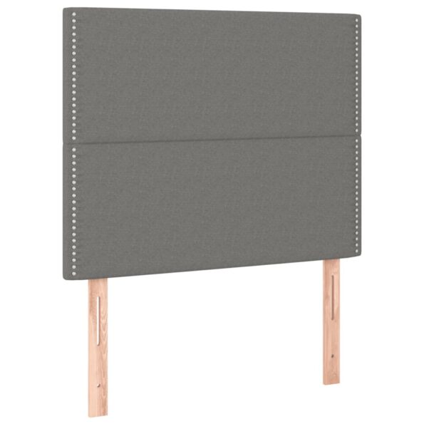 VXL8720287289197_g_en_hd_2.jpg vidaXL Čelo postele s LED tmavosivé 200x7x118/128 cm látka – Obrázok 4