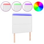 VidaXL Čelo postele biele 100x5x118/128 cm umelá koža – Obrázok 2