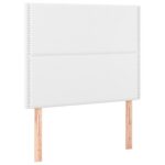 VidaXL Čelo postele biele 100x5x118/128 cm umelá koža – Obrázok 4