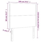 VidaXL Čelo postele biele 100x5x118/128 cm umelá koža – Obrázok 6