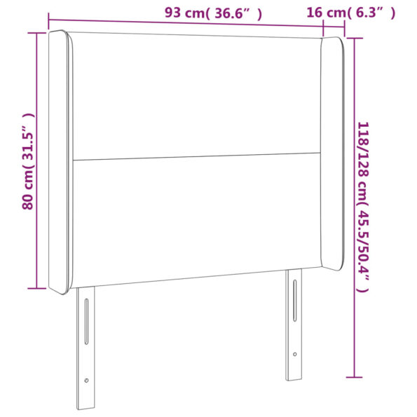 VXL8720287303954_g_en_hd_4.jpg vidaXL Čelo postele s LED tmavosivé 93x16x118/128 cm látka – Obrázok 6