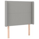 vidaXL Posteľ boxsping s matracom a LED bledosivá 90x200 cm látka – Obrázok 7