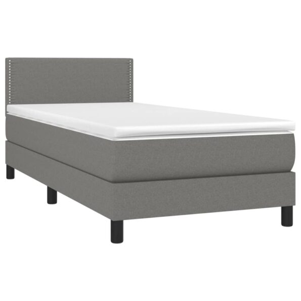 VXL8720287365709_g_en_hd_1.jpg vidaXL Posteľ boxsping s matracom a LED tmavosivá 90x200 cm látka – Obrázok 3