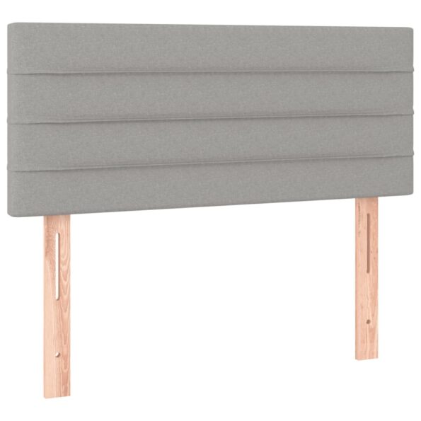 VXL8720287367376_g_en_hd_5.jpg vidaXL Posteľ boxsping s matracom a LED bledosivá 100x200 cm látka – Obrázok 7