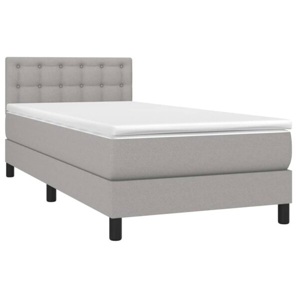 VXL8720287369691_g_en_hd_1.jpg vidaXL Posteľ boxsping s matracom a LED bledosivá 90x200 cm látka – Obrázok 3