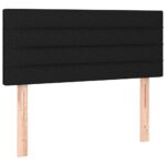 vidaXL Posteľ boxsping s matracom a LED čierna 100x200 cm látka – Obrázok 7