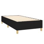vidaXL Posteľ boxsping s matracom a LED čierna 90x200 cm látka – Obrázok 5