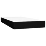 vidaXL Posteľ boxsping s matracom a LED čierna 90x200 cm látka – Obrázok 6