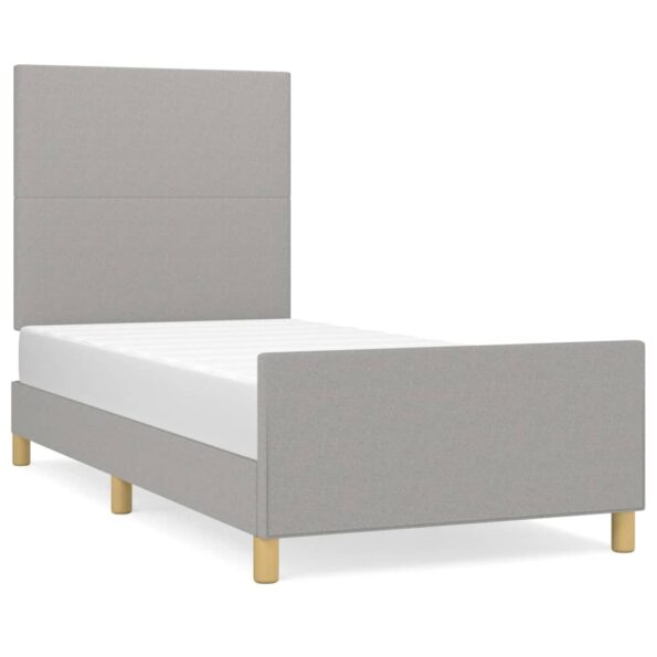 VXL8720287433699_a_en_hd_1.jpg vidaXL Posteľný rám s čelom bledosivý 90x200 cm látka – Obrázok 2