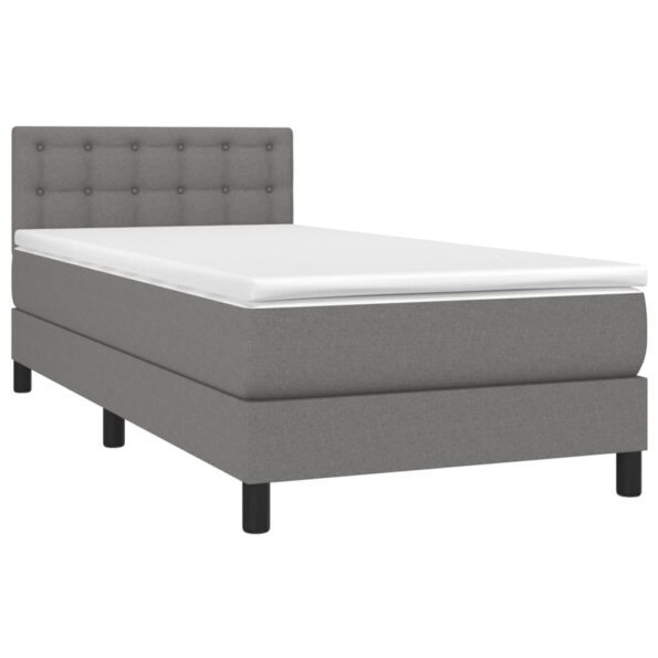VXL8720287450184_g_en_hd_1.jpg vidaXL Boxspring posteľ s matracom tmavosivá 100x200 cm látka – Obrázok 3