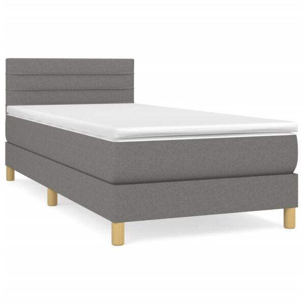 VXL8720287453383_a_en_hd_1.jpg vidaXL Boxspring posteľ s matracom tmavosivá 100x200 cm látka – Obrázok 2