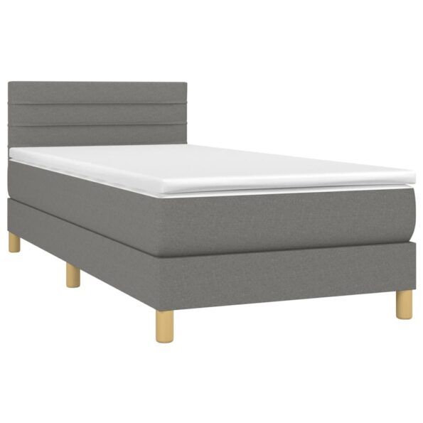 VXL8720287453383_g_en_hd_1.jpg vidaXL Boxspring posteľ s matracom tmavosivá 100x200 cm látka – Obrázok 3