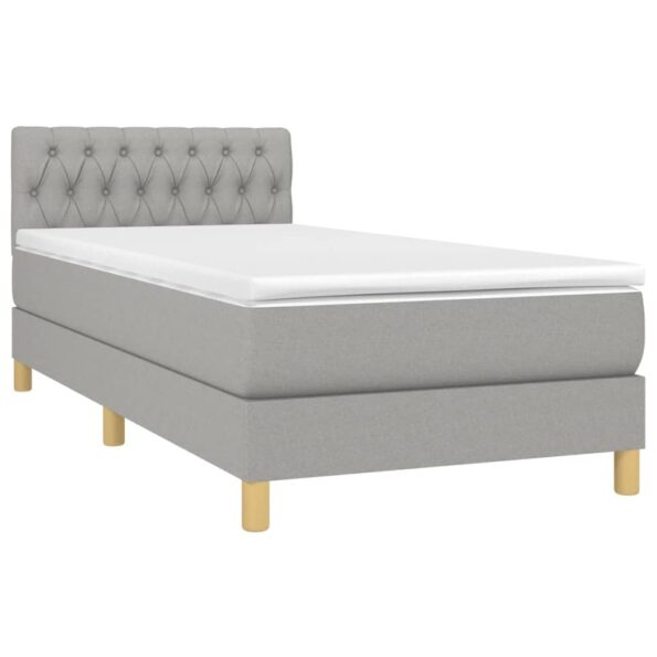VXL8720287454977_g_en_hd_1.jpg vidaXL Boxspring posteľ s matracom bledosivý 100x200 cm látka – Obrázok 3
