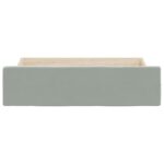 vidaXL Posteľné zásuvky 2 ks svetlosivé kompozitné drevo a zamat – Obrázok 4