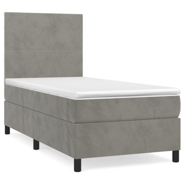 VXL8720845515515_a_en_hd_1.jpg vidaXL Posteľný rám boxsping s matracom bledosivý 100x200 cm zamat – Obrázok 2
