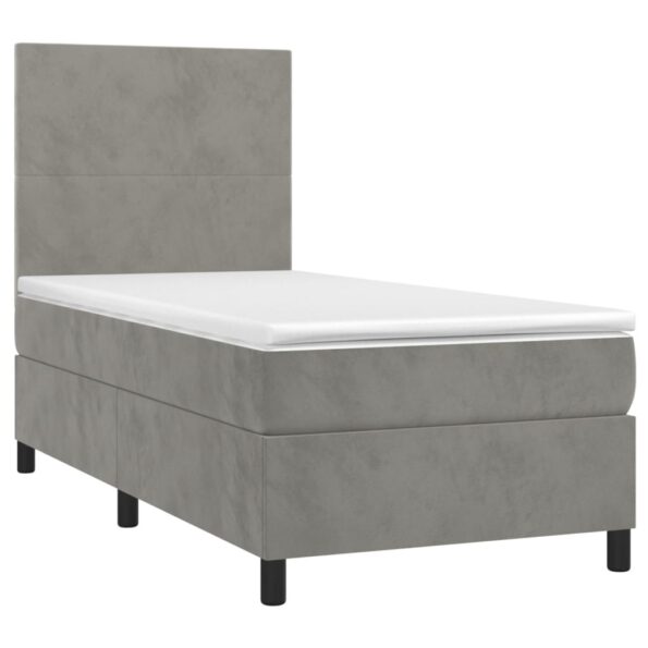 VXL8720845515515_g_en_hd_1.jpg vidaXL Posteľný rám boxsping s matracom bledosivý 100x200 cm zamat – Obrázok 3