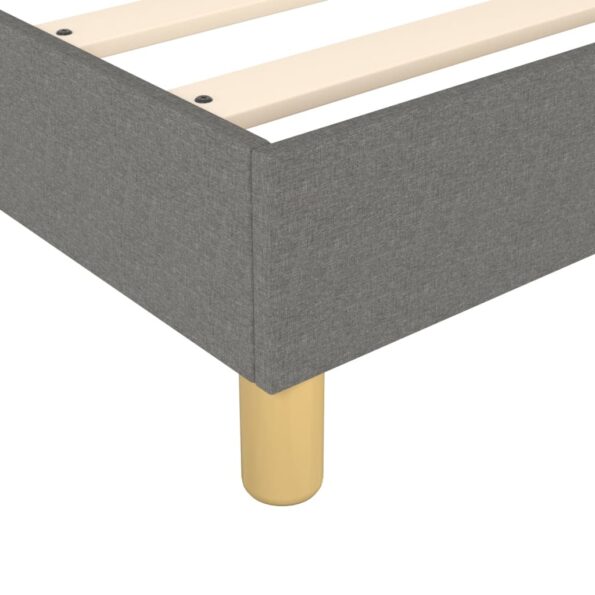 vidaXL Boxspring posteľ s matracom tmavosivá 90x200 cm látka – Obrázok 7