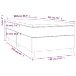 vidaXL Boxspring posteľ s matracom tmavosivá 100x200 cm látka – Obrázok 10