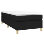 vidaXL Boxspring posteľ s matracom čierna 100x200 cm látka – Obrázok 3
