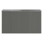 vidaXL Záhradná kôlňa bledosivá 192x357x223 cm pozinkovaná oceľ – Obrázok 5