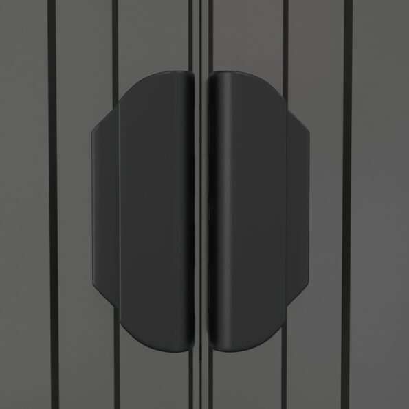 vidaXL Záhradná kôlňa bledosivá 192x357x223 cm pozinkovaná oceľ – Obrázok 7