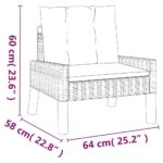 vidaXL 4-dielna sedacia súprava s vankúšmi polyratan a masívne drevo – Obrázok 10