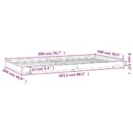 vidaXL Posteľný rám 100x200 cm borovicový masív – Obrázok 9