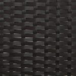 vidaXL 2-miestna záhradná lavička s podložkami čierna polyratan – Obrázok 8