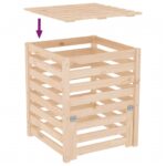 vidaXL Kompostér 63,5x63,5x77,5 cm masívne borovicové drevo – Obrázok 8