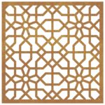 vidaXL Záhradná dekorácia 55x55cm kortenová oceľ maurský dizajn – Obrázok 4