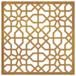 vidaXL Záhradná dekorácia 55x55cm kortenová oceľ maurský dizajn – Obrázok 5