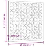 vidaXL Záhradná dekorácia 55x55cm kortenová oceľ maurský dizajn – Obrázok 8
