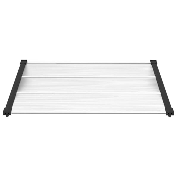 VXL8720845720490_g_en_hd_1.jpg vidaXL Vchodová strieška čierna a priehľadná 122x90cm polykarbonát – Obrázok 3