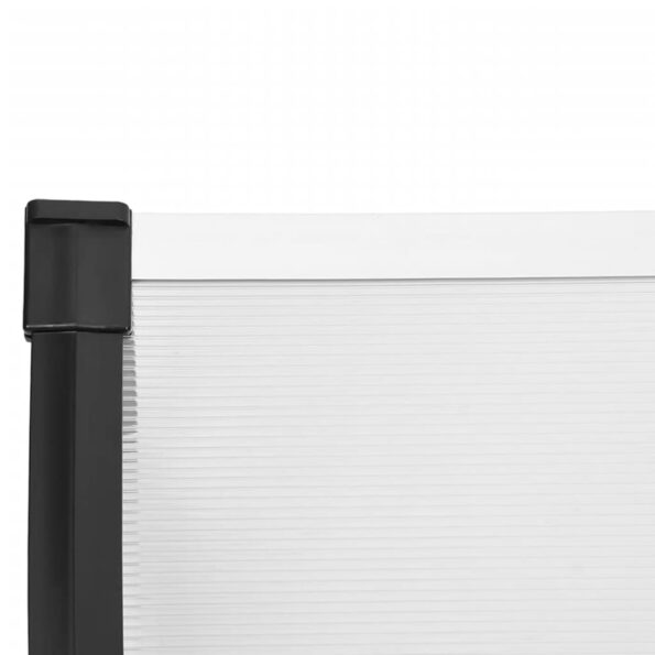 VXL8720845720490_g_en_hd_3.jpg vidaXL Vchodová strieška čierna a priehľadná 122x90cm polykarbonát – Obrázok 5