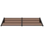 vidaXL Vchodová strieška čierna 199x90 cm polykarbonát – Obrázok 3