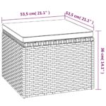 vidaXL 3-miestna záhradná pohovka strecha a podnožka sivá polyratan – Obrázok 10