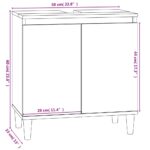 vidaXL Umývadlová skrinka čierna 58x33x60 cm kompozitné drevo – Obrázok 10