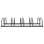 vidaXL Stojan na 5 bicyklov čierny oceľ – Obrázok 2