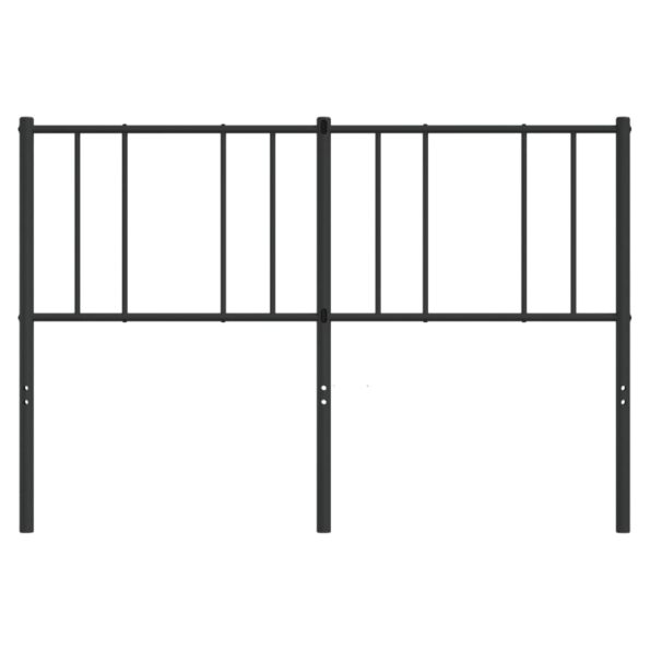 vidaXL Kovové čelo postele čierne 160 cm – Obrázok 5