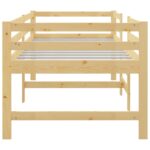 vidaXL Rám postele 90x200 cm masívna borovica – Obrázok 5