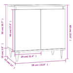 vidaXL Kúpeľňová skrinka čierna 58x33x60 cm kompozitné drevo – Obrázok 10
